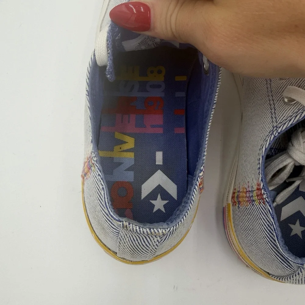Converse Chuck Taylor All Star Lift Low Top Rainbow Ozone Sneakers Womens 9.5